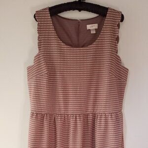 'LOFT' Sleeveless Scalloped  Dress Size 16 EUC *Worn twice